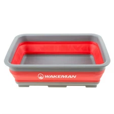 10 Liter Collapsible Portable Hand and Foot Wash Basin Silicone 14.75 x 11 x 5