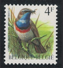 Belgium Bluethroat Bird Buzin  Gorge-bleue  4f Typo paper 1989 MNH SG#2848