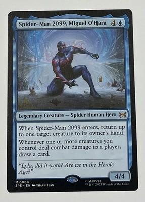 Spider-Man 2099, Miguel O'Hara  - Marvel's Spider-Man Eternal #8 MTG FOIL
