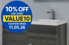 900mm Bathroom Right Hand Basin Only White - Vanity Unit & Tap not included