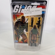 GI Joe Retro Collection Roadblock W  Protech Star Case New