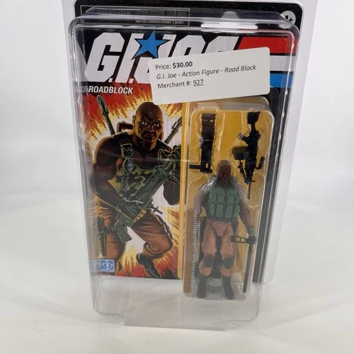 GI Joe Retro Collection Roadblock W/ Protech Star Case New
