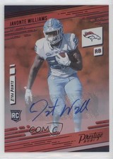 2021 Prestige Xtra Points Premium Red Signatures Javonte Williams #226 Auto 2y0