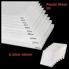 PP Kunststoff Platte Polypropylen Hartplatte 1mm -20mm Platte Zuschnitt Weiß