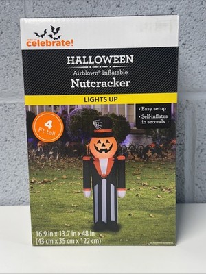 Nutcracker Airblown Yard Inflatable, Multicolor, 4', Halloween by Way To