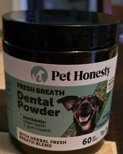 Dog Breath Freshener Dental Powder for Teeth Cleaning 60 Day Supply Mint New