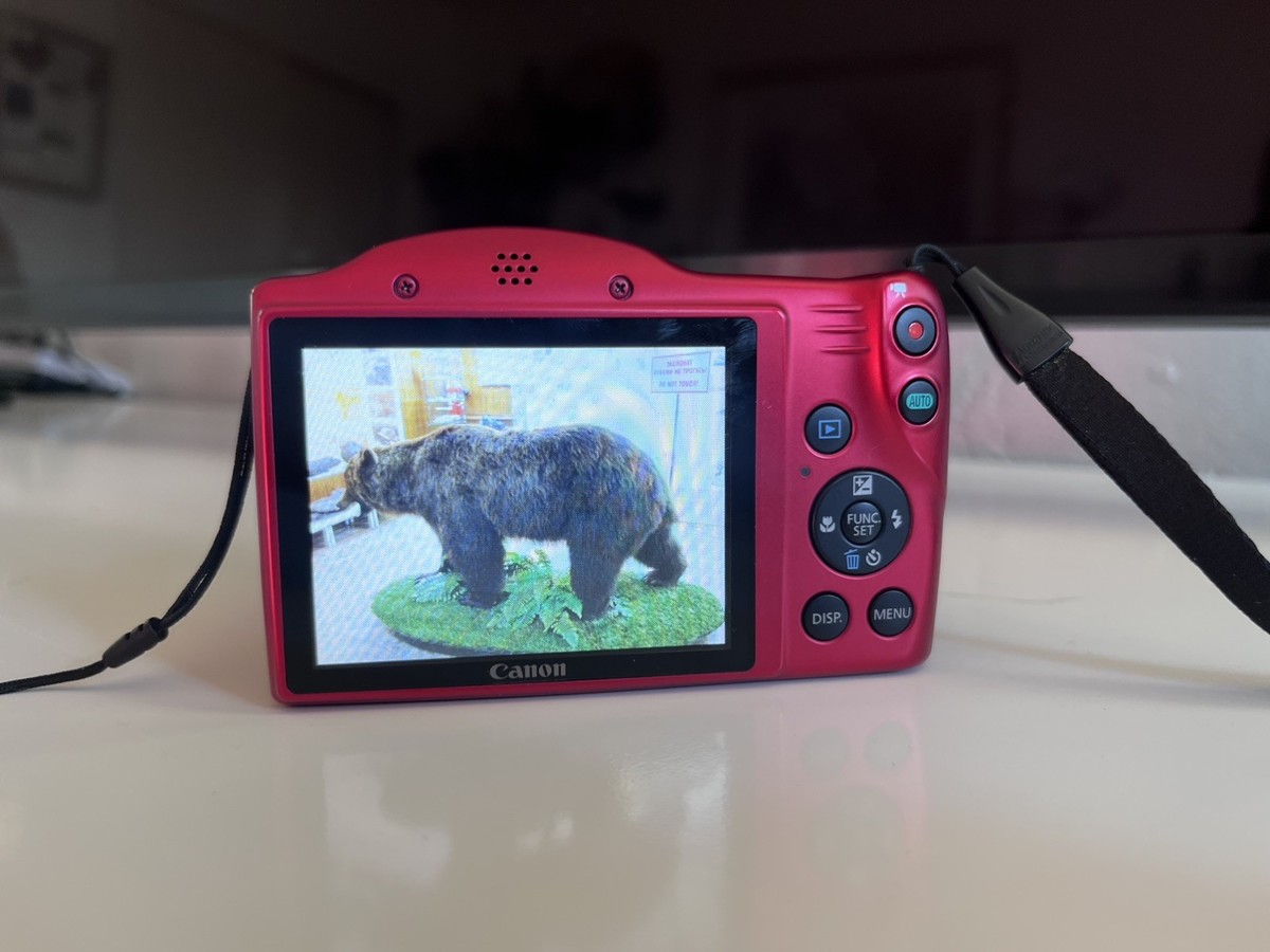 Canon PowerShot SX400 IS HD 16.0MP Red Digital Camera Tested Read