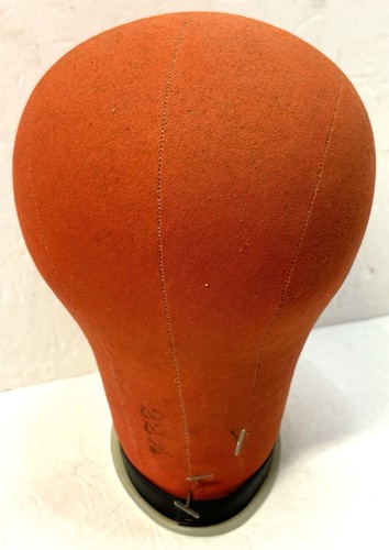 Vintage Millinery Hutmacher Canvas Perückenform Industrie Größe 22,5 Display - Bild 3 von 8
