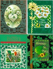 Handmade ST. PATRICK'S DAY CARDS SP6--Lot of 4