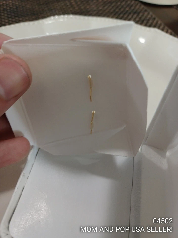 PENDIENTES DE CRISTAL DE SWAROVSKI Hermosos Pendientes Colgantes Transparentes con Estuche de Cuero Foto 4 de 4