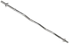 48Inch Standard Threaded Curl Barbell with Collars for Weightlifting