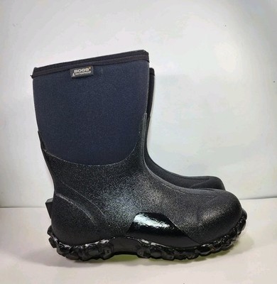 Bogs Classic Mid Insulated Waterproof Work Boots Mens 9 Black Neo-Tech Nice!