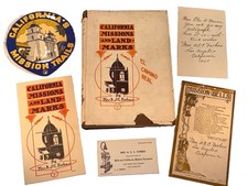 Forbes SIGNED California Missions Landmarks El Camino 1925 Book Ephemera Lot WOW