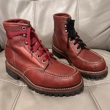 Vintage Chippewa 1975 Original Trekker Moc Toe Boots Women’s Sz 8.5 Vibram USA