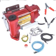 12V DC 10GPM Fuel Transfer Pump for Gasoline Diesel Kerosene with Nozzle  Hose