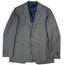 Suitsupply Havana Gray Blazer Guabello Super 120s Wool Jacket Sport Coat IT 52