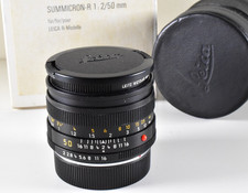 LEICA ROM LENS 11345 SUMMICRON-R 1:2 50mm TYPE II +CAPS CASE UV FILT FOR R8 & R9
