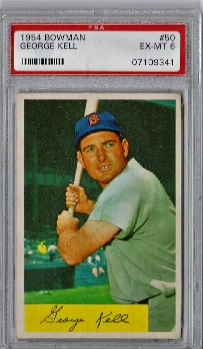 1954 Bowman Baseball GEORGE KELL #50- PSA 6  Hall of Fame  Boston Red Sox
