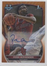 2022 Bowman U Chrome Prospect Orange Refractor 12/25 Posh Alexander #64 Auto 1u6