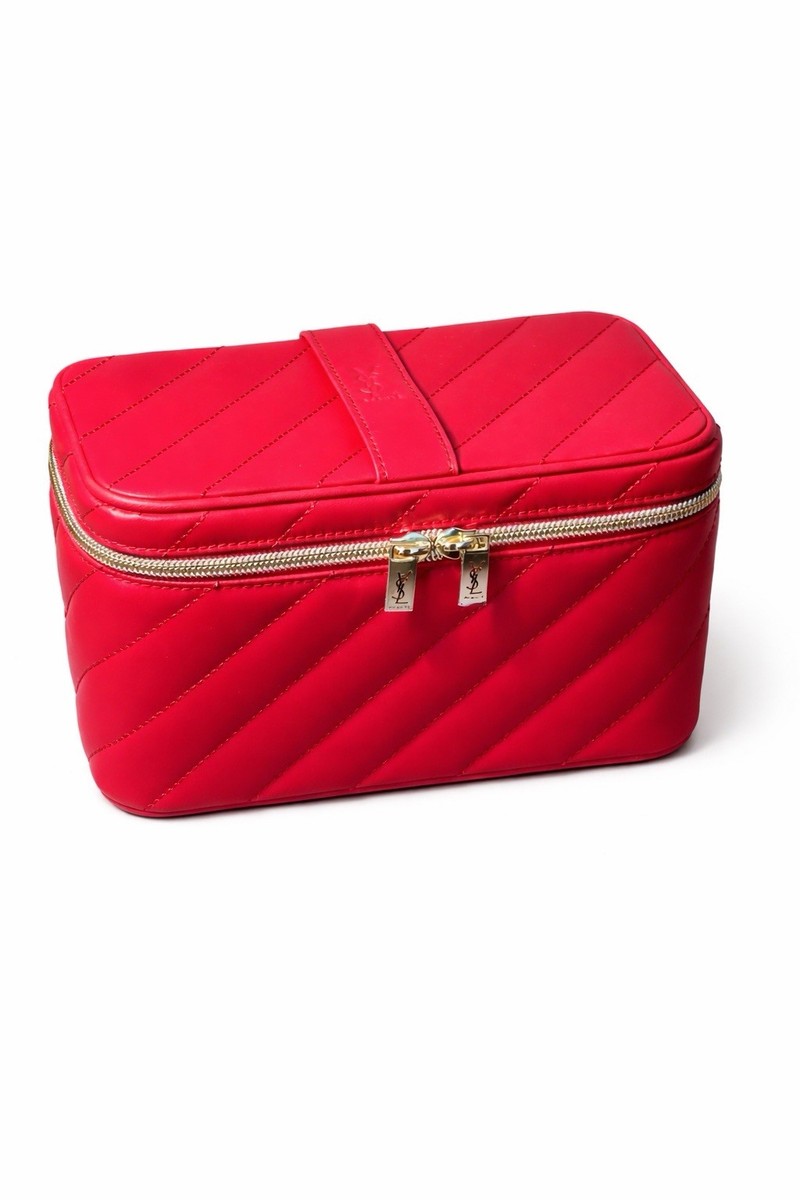 Yves Saint Laurent YSL Beaute Premium Vanity Red Makeup Case With
