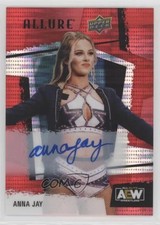 2022 Upper Deck Allure AEW Anna Jay #50 Red Autographs Parallel/Variety Base Set