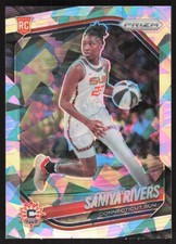 2025 Panini Prizm WNBA #131 Saniya Rivers Ice Prizms