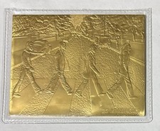 1996 SPORTSTIME 23 KARAT GOLD BEATLES ABBEY ROAD ALBUM COVER RARE