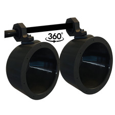 8" Pair of Wakeboard Tower Speaker Enclosures 8 inch For Boat/Marine ATV Swivel