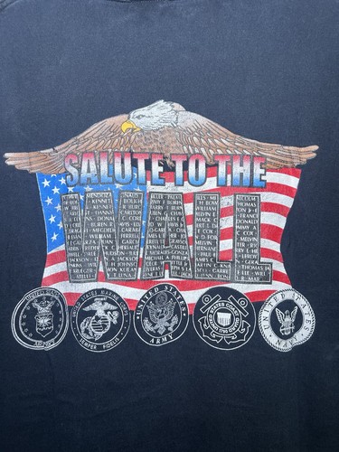 De colección Rolling Thunder Motocicleta Rally Paseo a la Pared Para Hombre XL Militar - Imagen 6 de 7