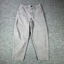 ASOS DESIGN Pants Mens 31x30 Gray Relaxed Fit Chinos Trousers Casual Dress