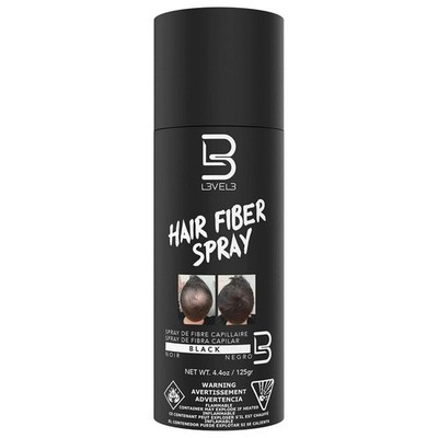 L3VEL3 Hair Fiber Spray Black 200 ml