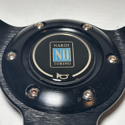 Authentic Nardi 350mm Deep Corn Steering Wheel Made in Italy w/ Center Horn Cap - Bild 2 von 7