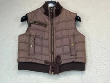 Mossimo Supply Co Womens Puffer Vest Brown Size Large 