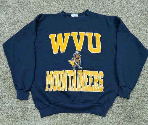 WEST VIRGINIA MOUNTAINERS WVU vintage GILDAN gris