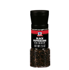 McCormick Black Peppercorn Grinder, 2.5 oz Bottle