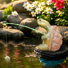 Garten Frosch Figuren wetterfest Miniteich Deko Gartendeko Balkon Terrasse