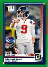 2025 Panini Donruss #230 Graham Gano Press Proofs Green New York Giants