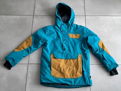Spyder Skijacke Kinder Junge/Mädchen Gr. 158/164 türkis mit orange, TOP