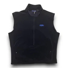 PATAGONIA VINTAGE MEN’S CYCLING VEST SOFT SHELL STYLE 24030 BLACK 2000 Y2K