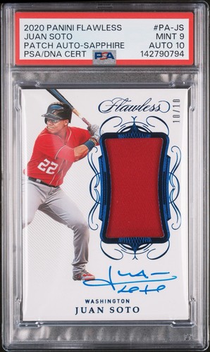 2020 Panini Flawless /10 Juan Soto Auto 10 PSA