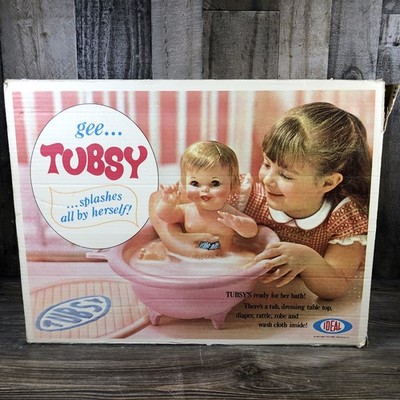 Vintage 1967 Ideal Tubsy Doll Toy Box Only