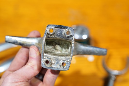 Vintage Perko Boat Navigation Bow Light chrome handles rope tie Parts Lot - Afbeelding 11 van 15