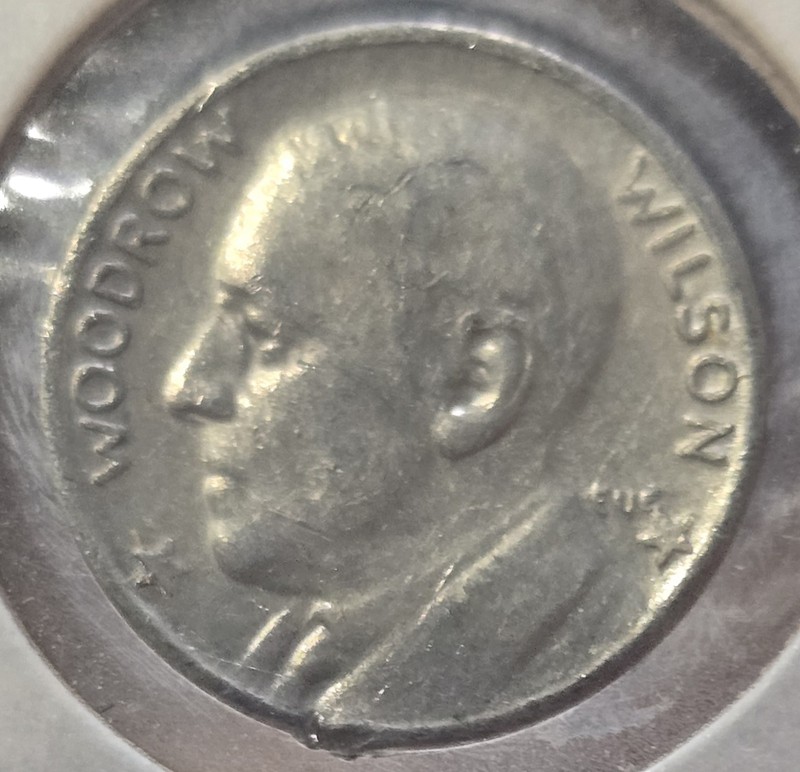 Woodrow Wilson Lucky Play Money Token Coin Medal President of United States