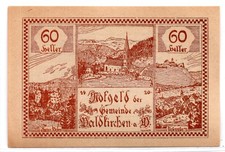 1920 Austria Waldkirchen am Wesen Notgeld 60 Heller Note (785)