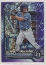 2022 Bowman Chrome Prospects Purple Shimmer Refractor 198/250 Dru Baker 0s9t