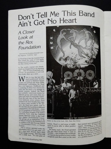 Grateful Dead The Golden Road Magazine 1989 Spring 19 Neal Cassady Bob Dylan GD - Picture 10 of 12