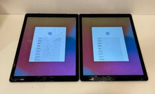 AS IS Lot of 2 Apple iPad Pro 1st Gen. 128GB, Wi-Fi + 4G, 12.9 in - Gray #07513