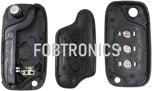 ESTUCHE LLAVERO ABATIBLE DE 3 BOTONES PARA RENAULT CLIO KANGOO MODUS MEGANE CON LOGOTIPO (A80) - Imagen 4 de 5