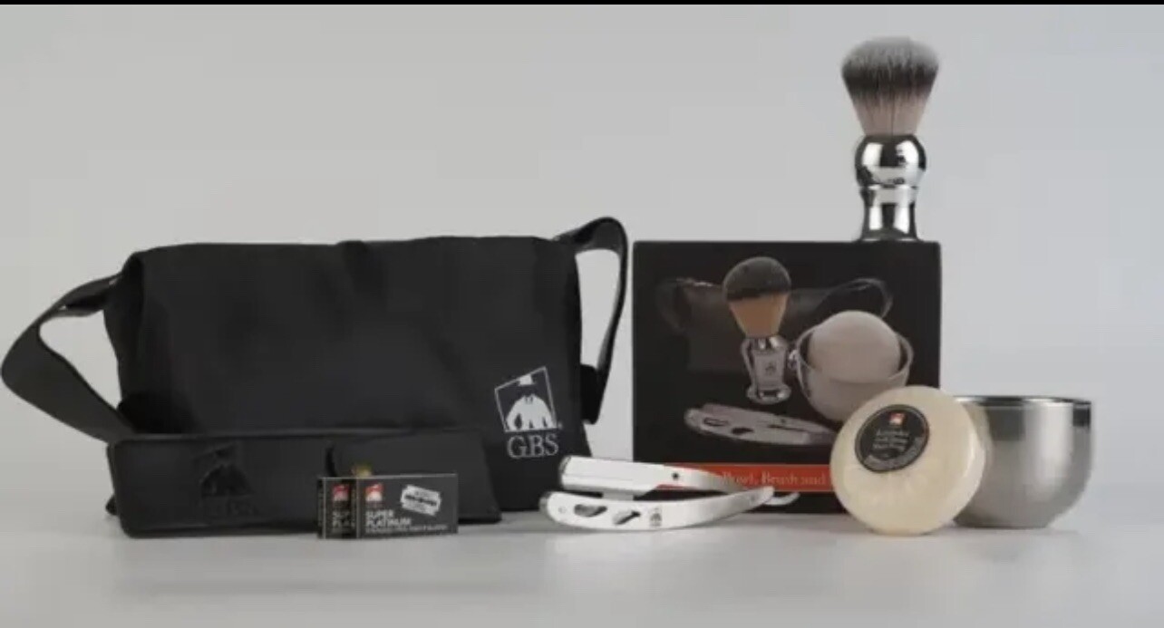 Shaving Kit Set Barber Straight Razor Man Dad Father Gift Ho