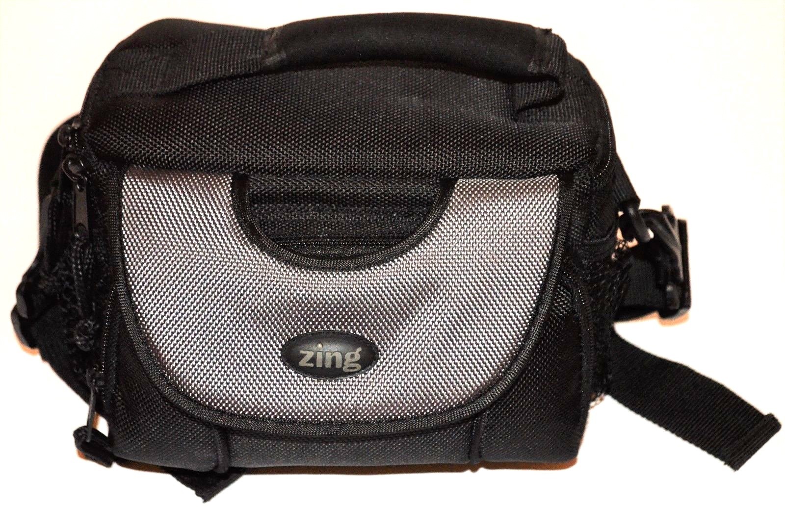 Digital Camera Travel Bag with Adjustable Strap Zing Black Case-image